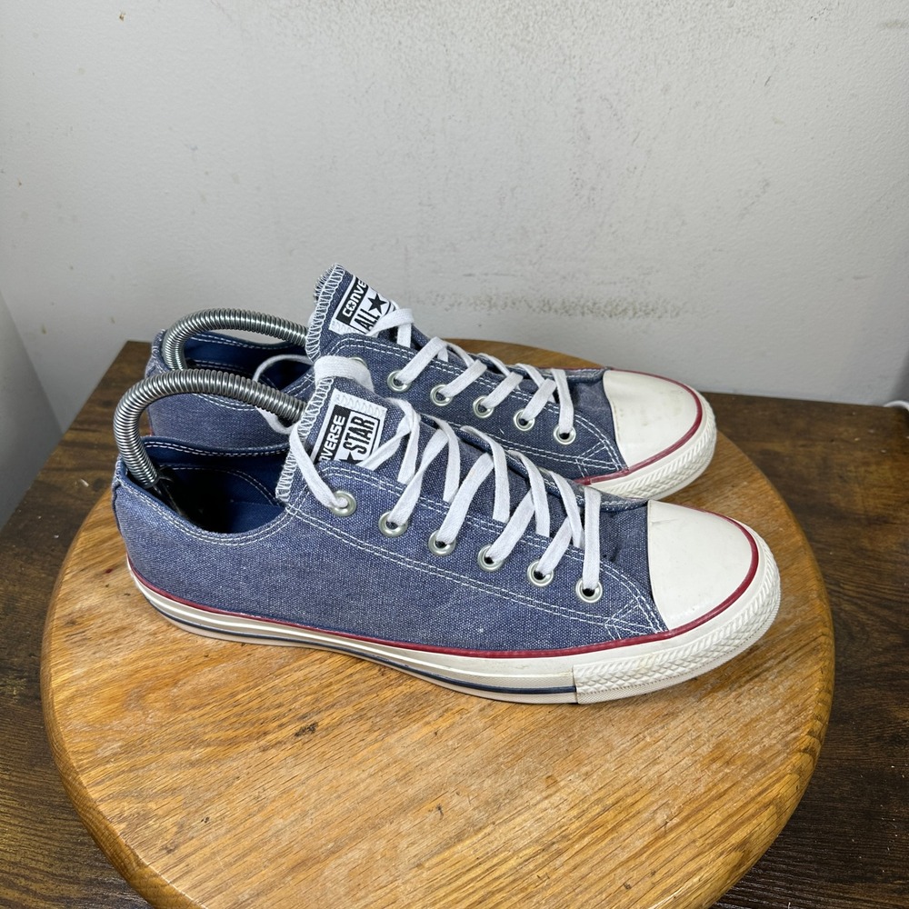 Converse Chuck Taylor All Star Blue Denim Low Top Sneakers 159539F Mens 8